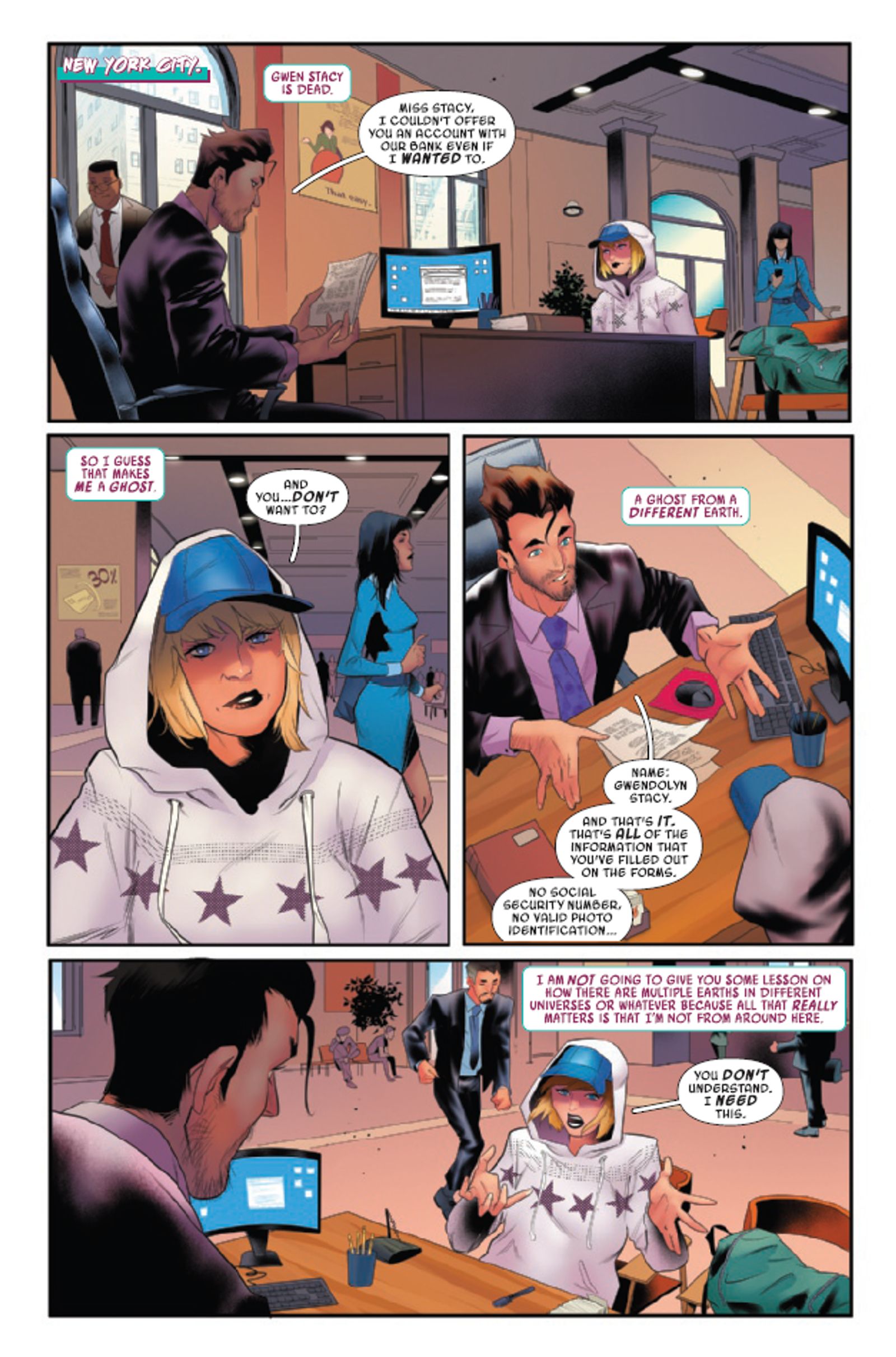 Spider-Gwen Makes a Rough Entrance into the Primary Marvel Universe