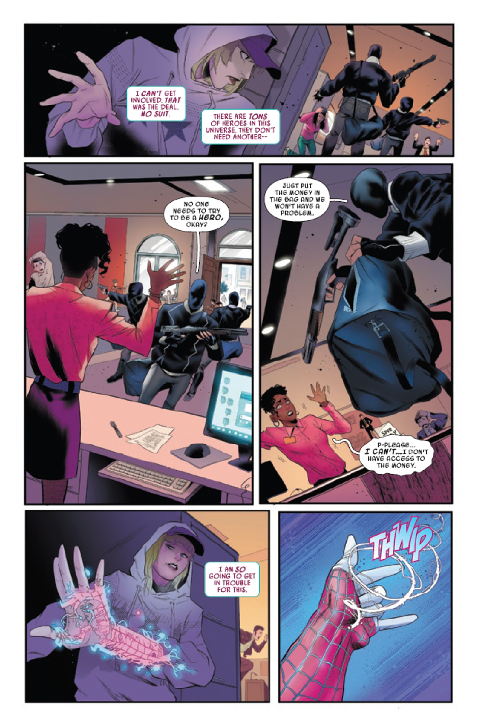 Spider-Gwen Makes a Rough Entrance into the Primary Marvel Universe