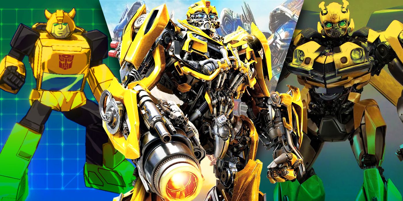 Split Images of G1, Bayverse, and Knightverse Bumblebee
