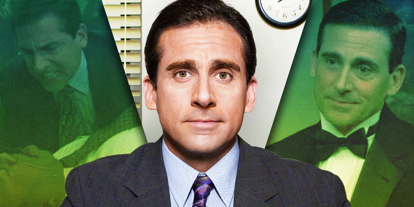 Split Images of Michael The Office