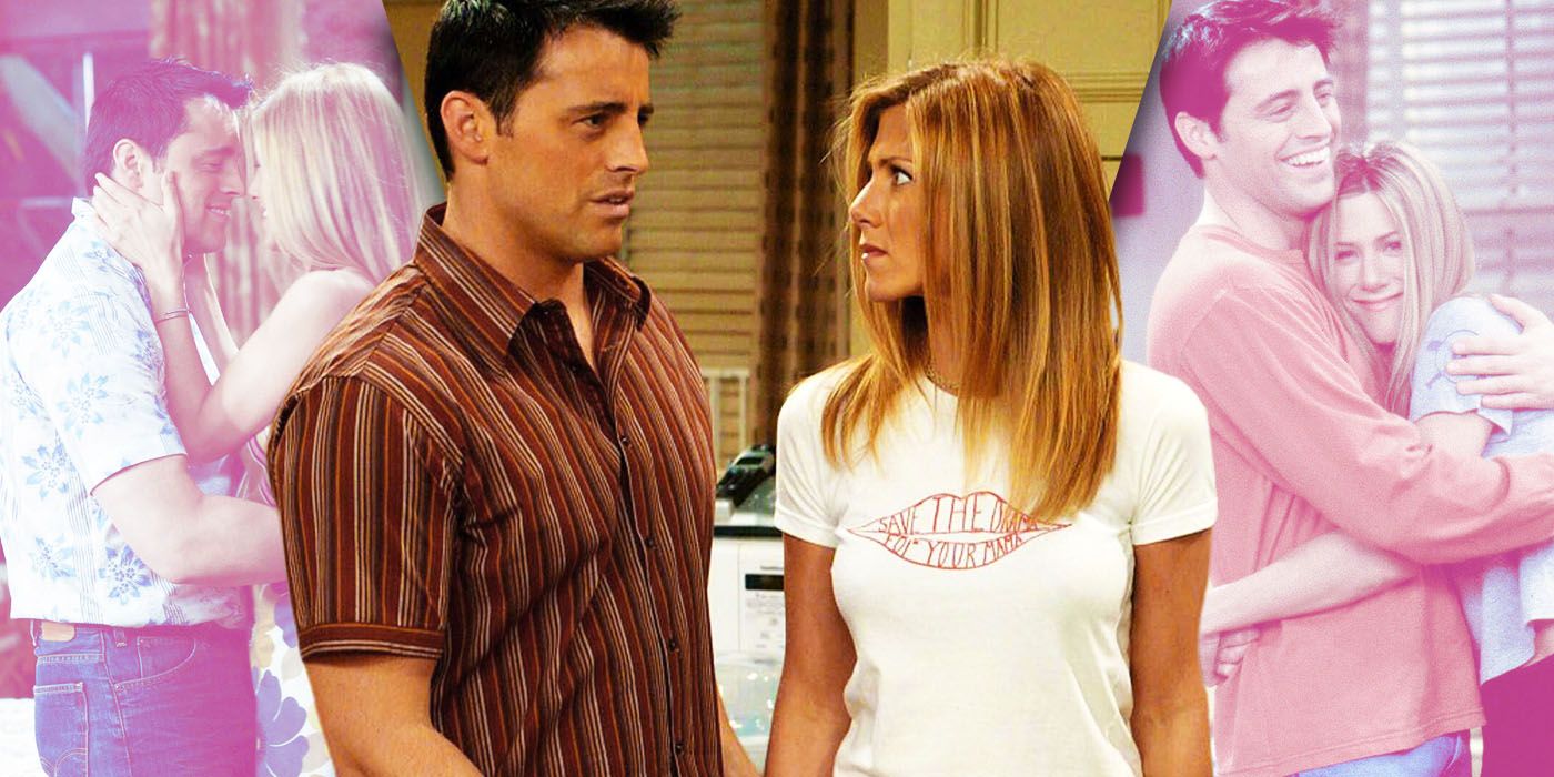 Split Images of Rachel and Joey