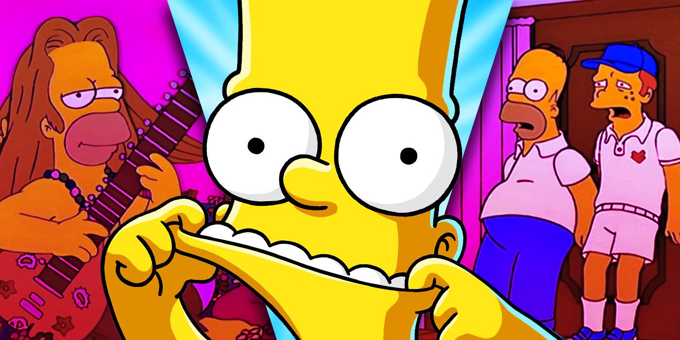 Split Images of The Simpsons Season 10