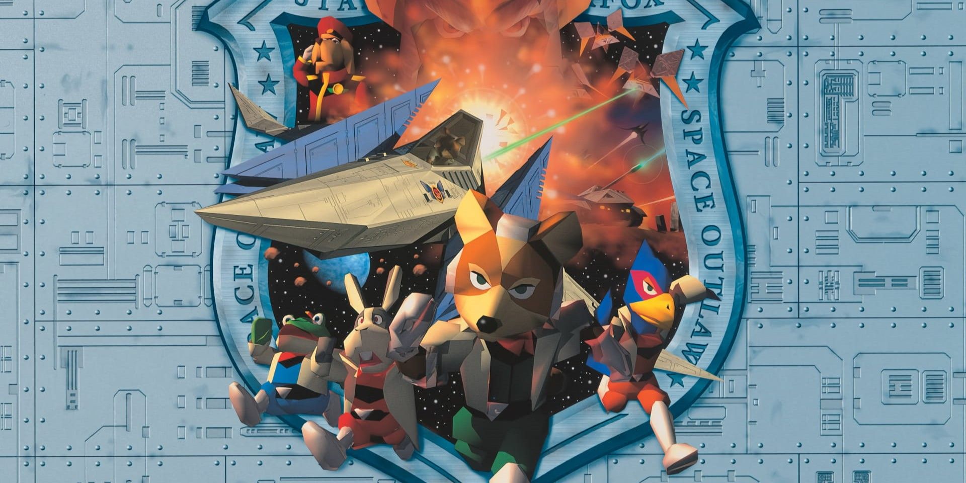 Star Fox 64 characters run toward the viewer