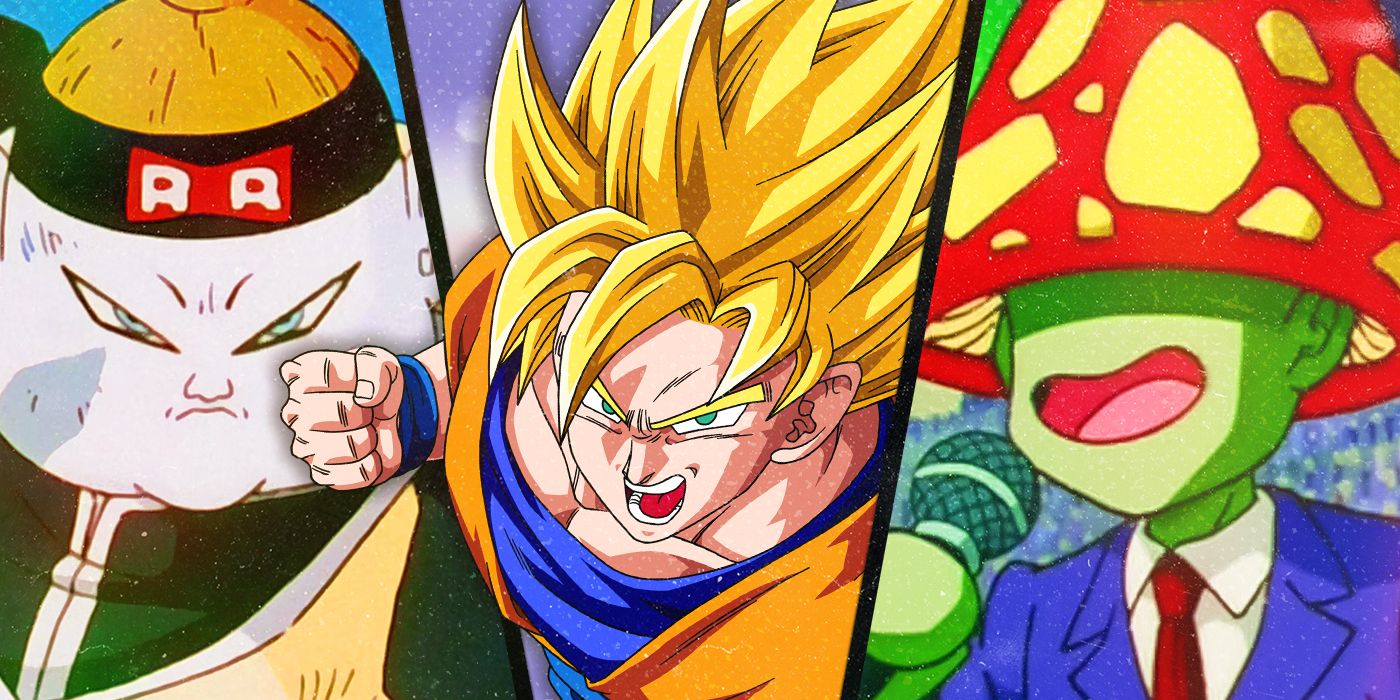 Android 19, Goku and the Alien Announcer from Dragon Ball Z