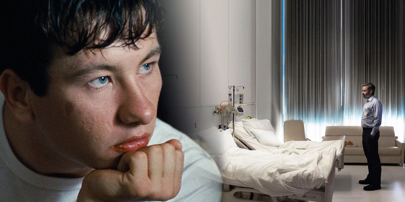 Split image of Barry Keoghan and Colin Farrell from The Killing of a Sacred Deer