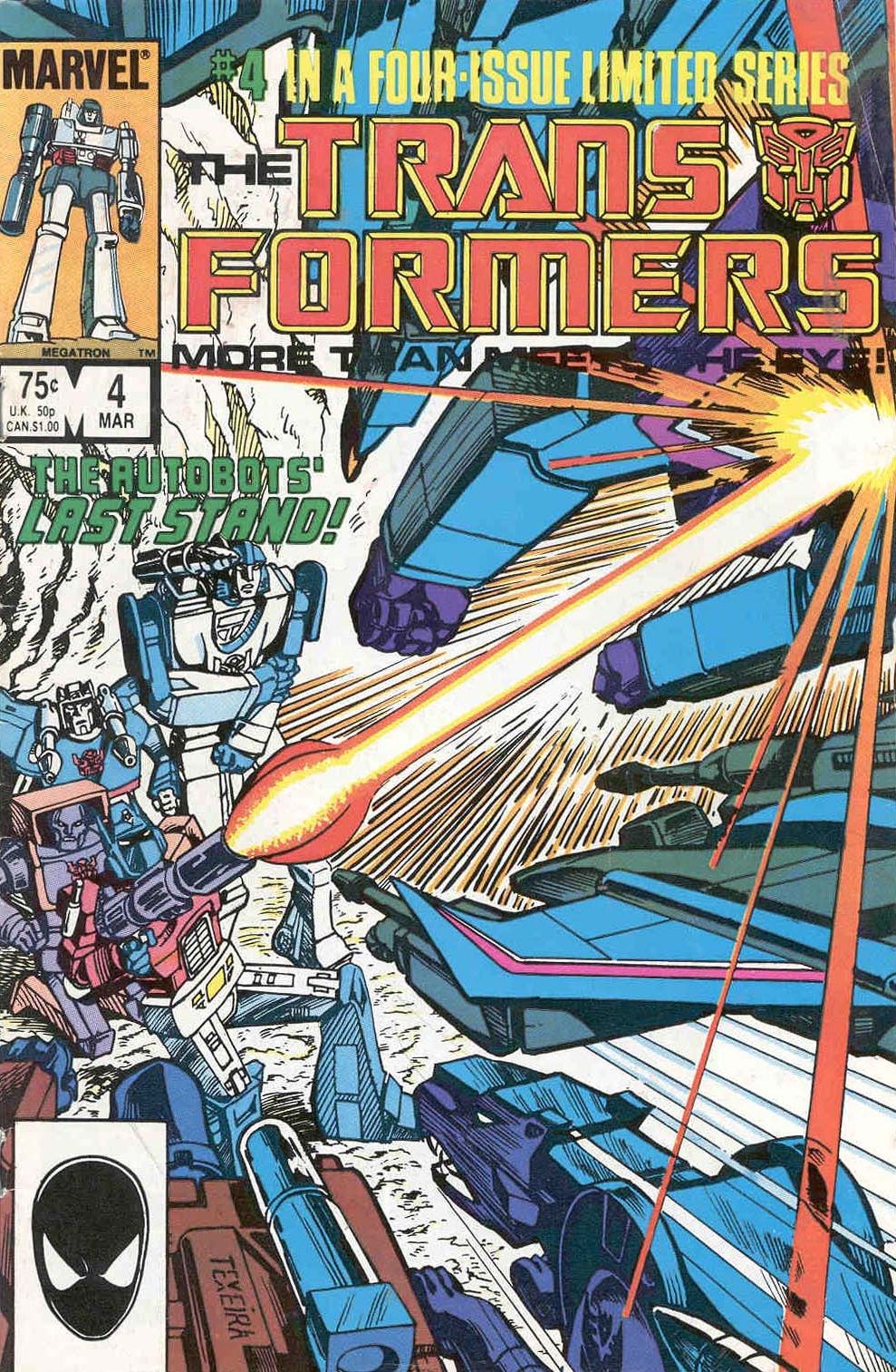 The cover to Transformers #4