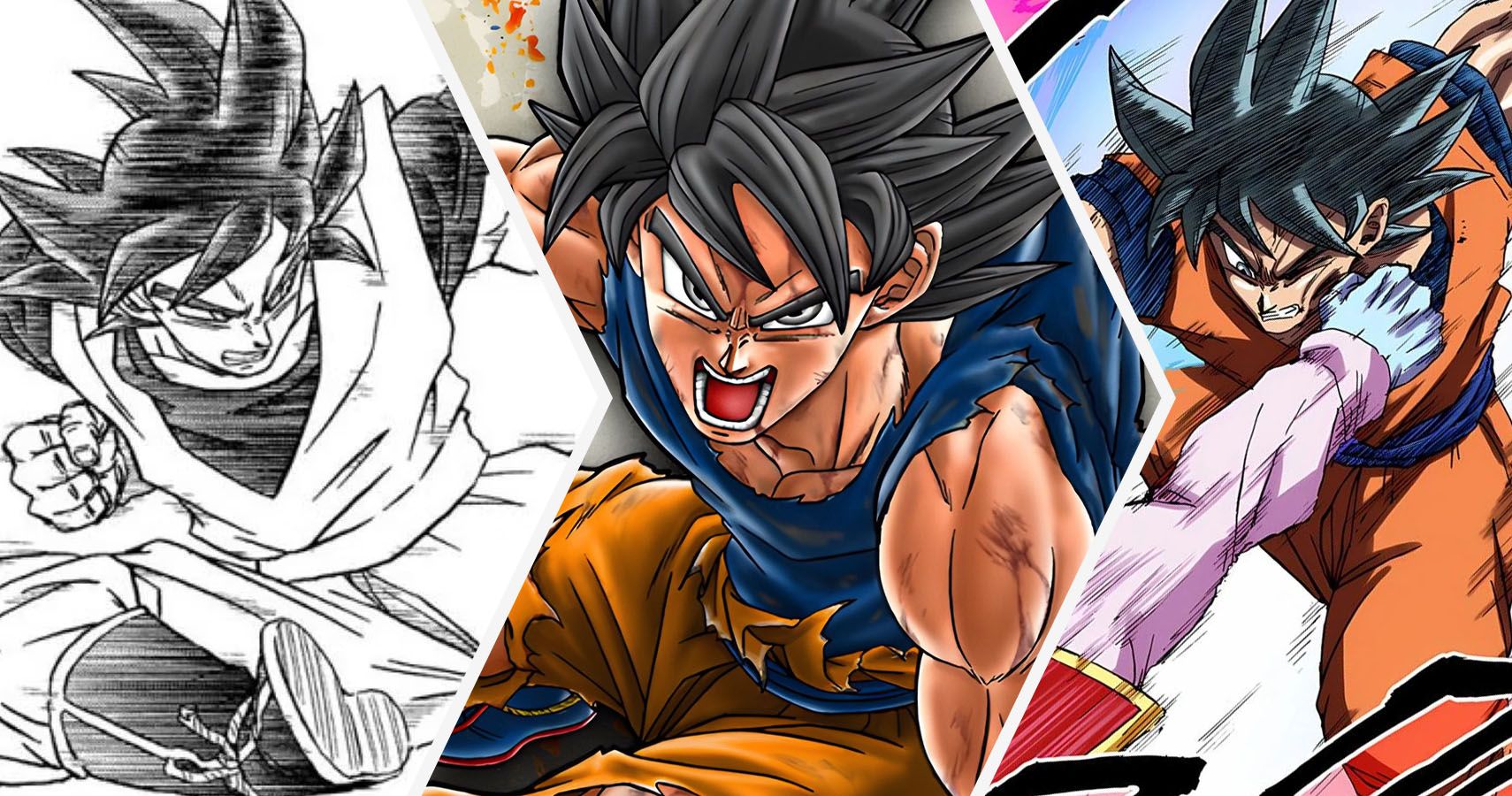 True Ultra Instinct Goku from the Dragon Ball Super manga