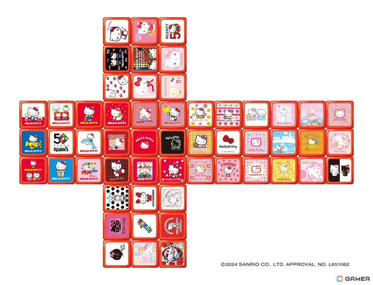 Sanrio Releases Hello Kitty Rubik's Cube With Artwork Spanning 50 Years