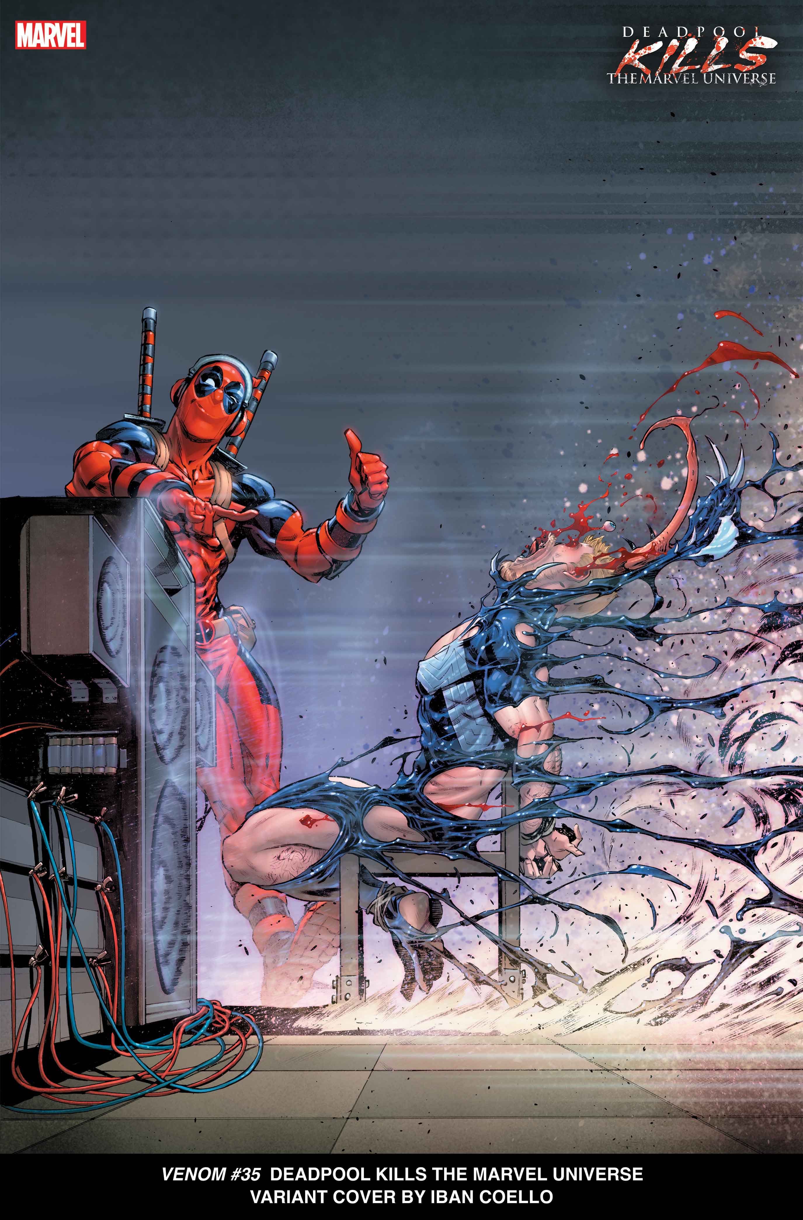 VENOM #35 Deadpool Kills the Marvel Universe Variant Cover by Iban Coello