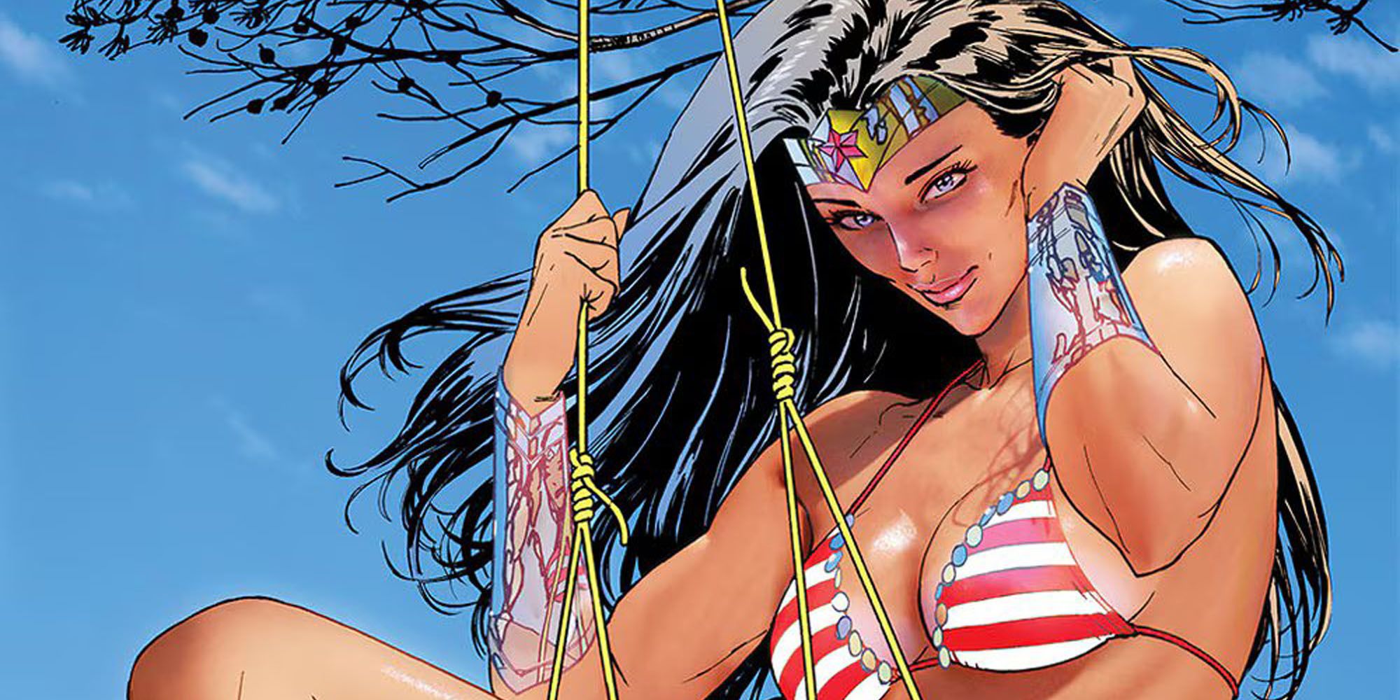 Wonder Woman 12 Swimsuit Variant Cover Banner