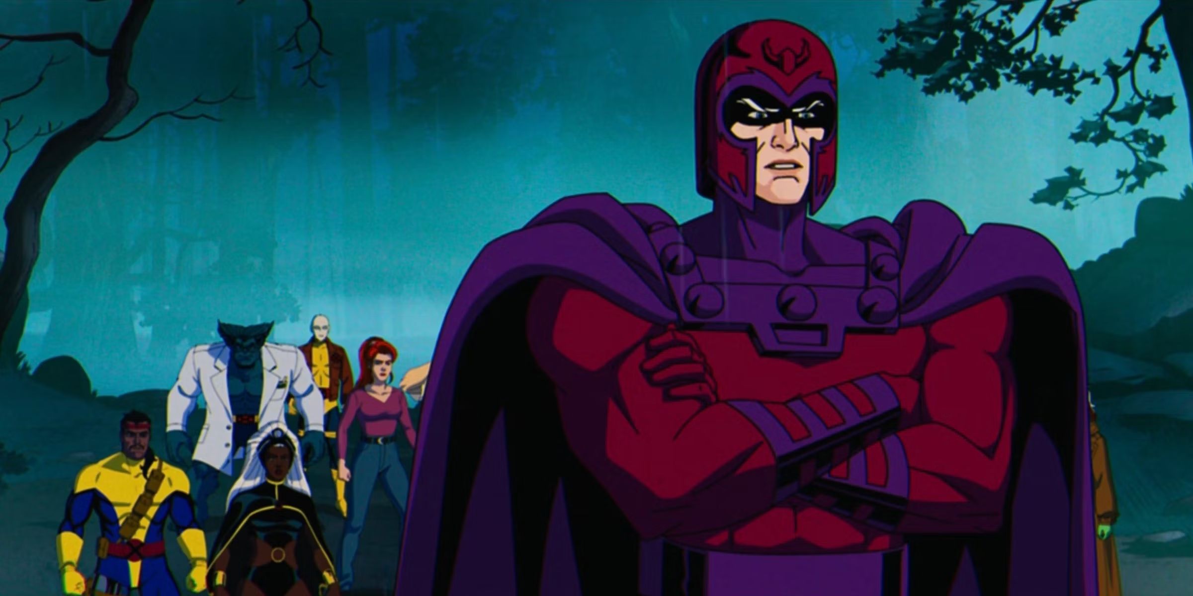 Magneto stands in front of the X-Men in Episode 9 of X-Men '97