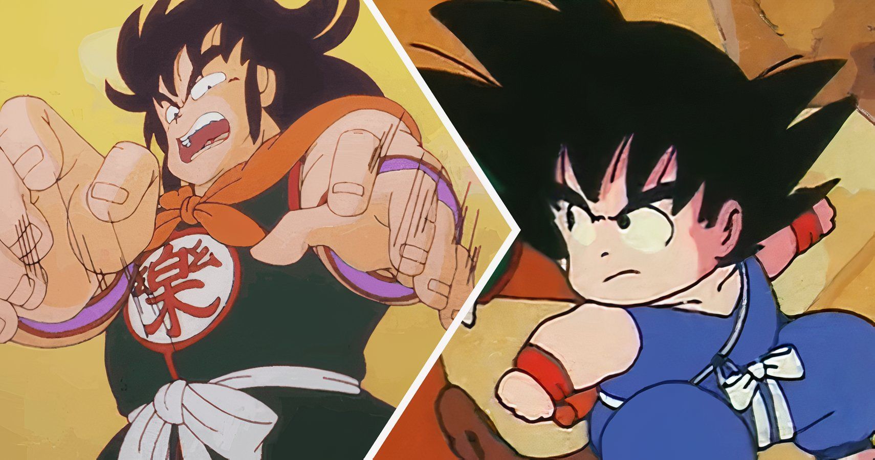 Yamcha vs Goku in the original Dragon Ball anime