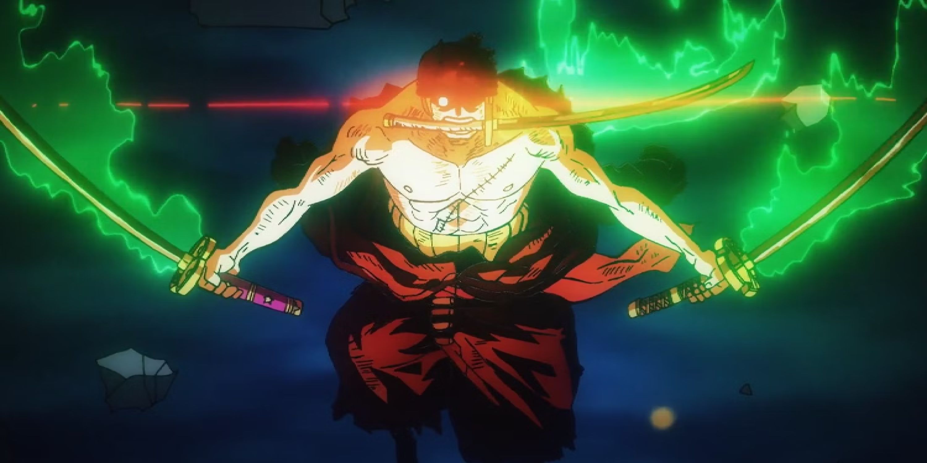King of Hell Zoro defeats King in the One Piece anime