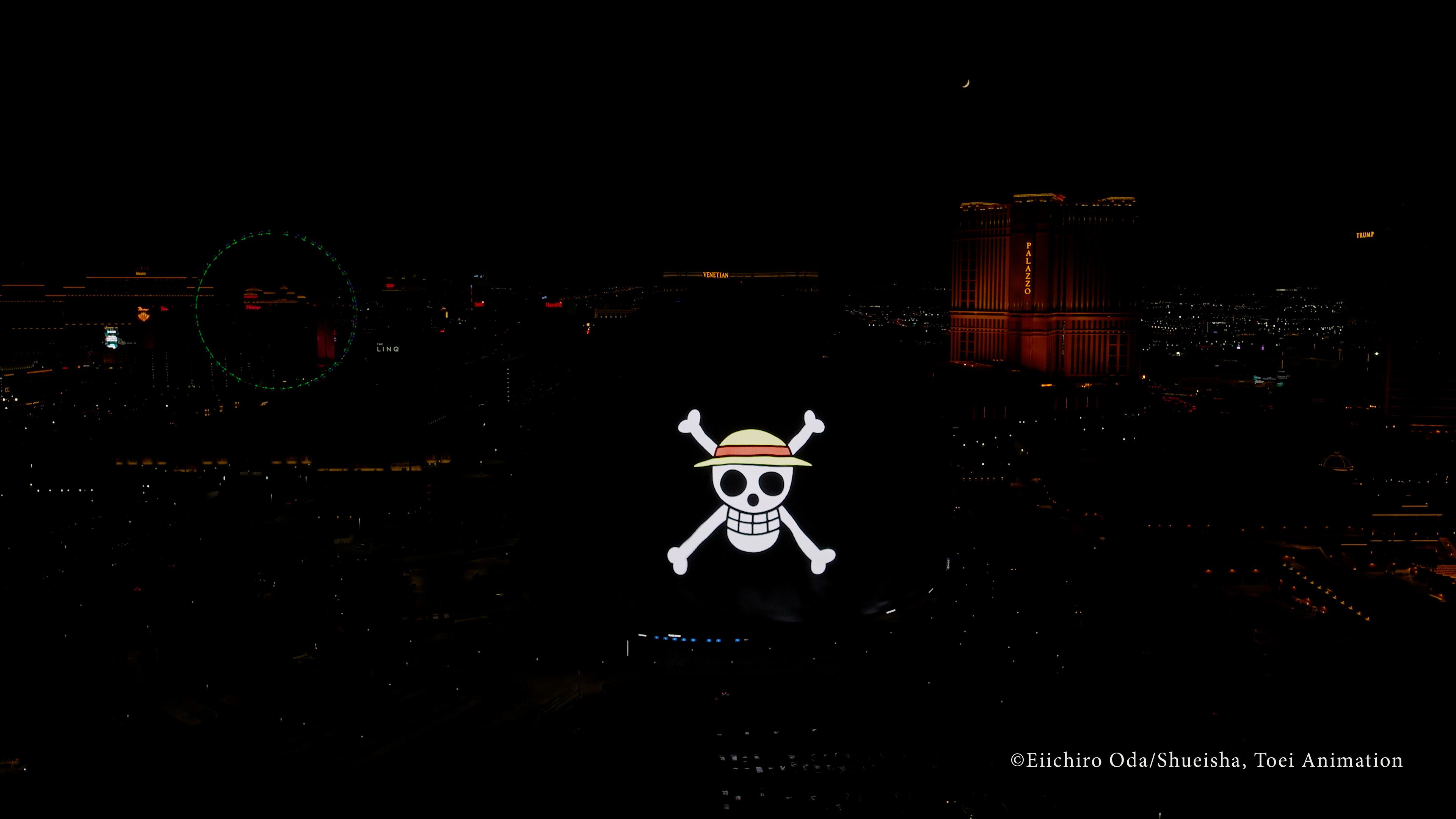 Высококачественные кадры с дрона позволяют фанатам One Piece лучше рассмотреть сферу Лас-Вегаса