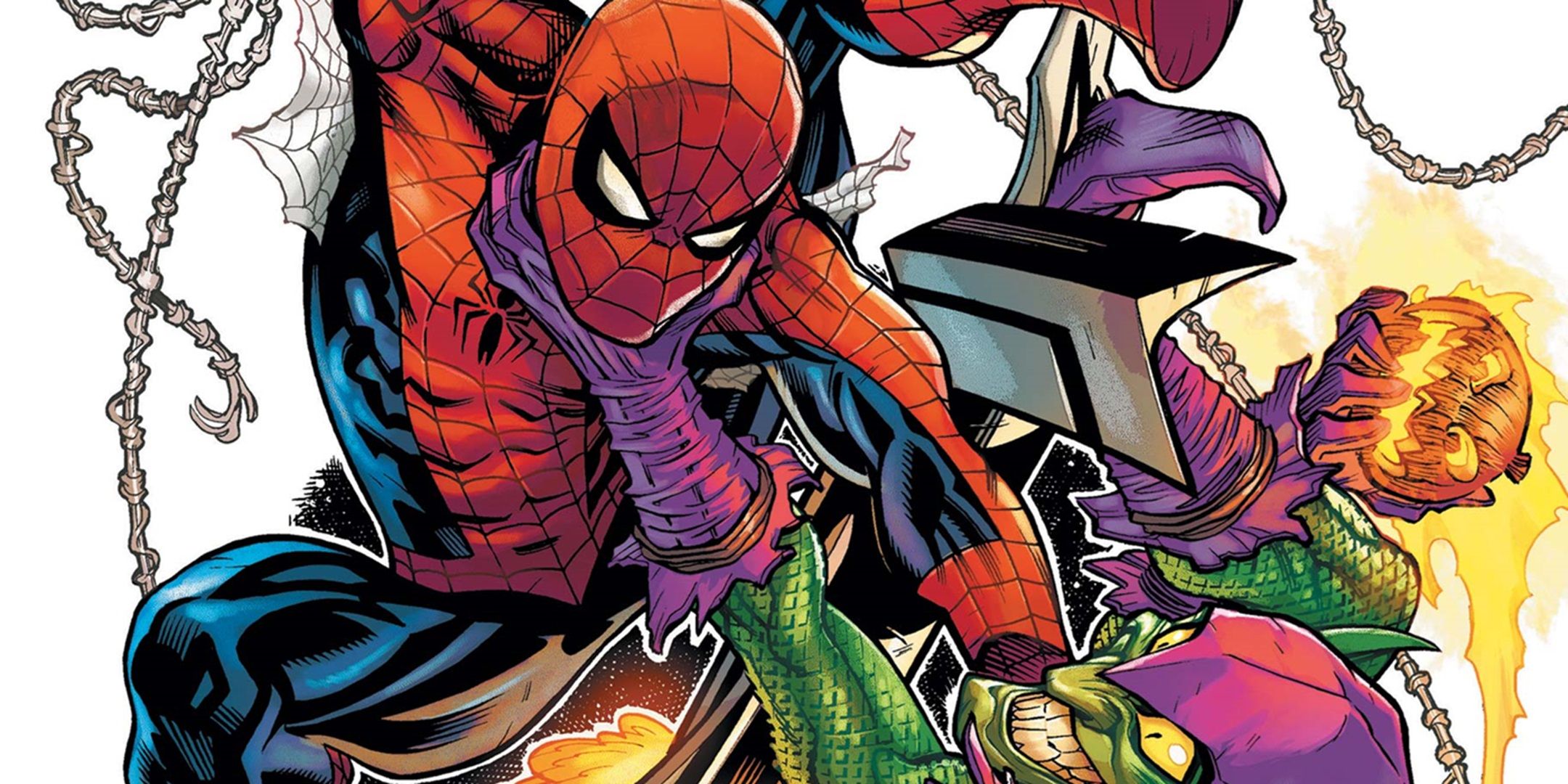 Spider-Man fights the Green Goblin
