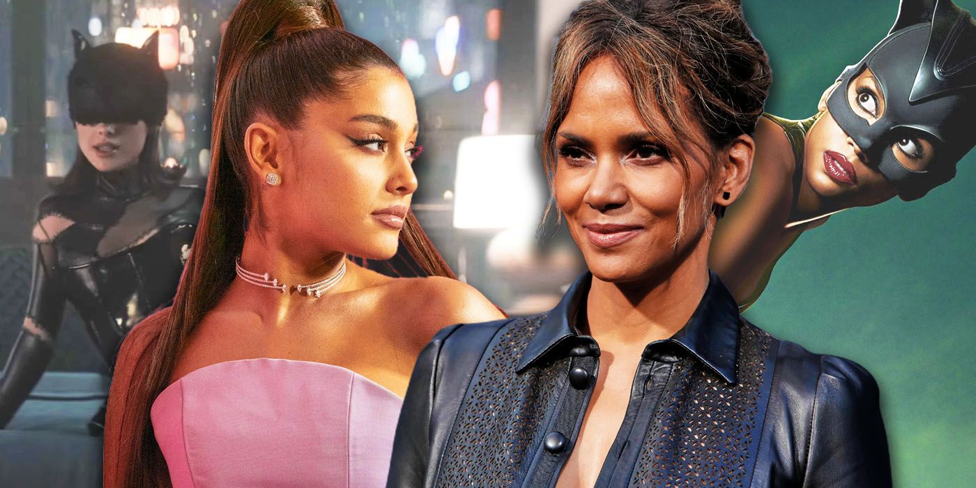 Ariana Grande and Halle Berry Catwoman