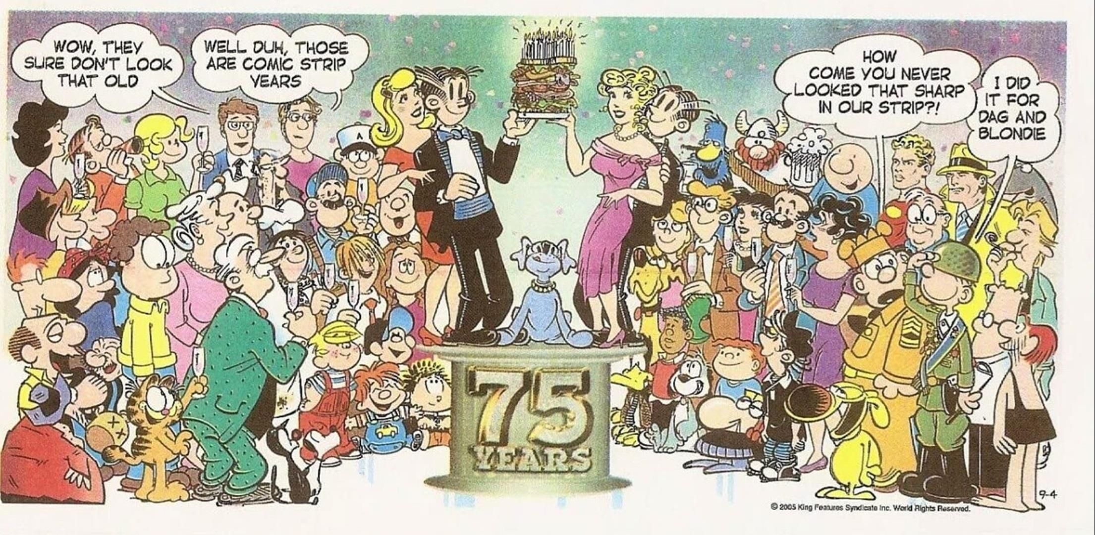 How the Comic Strip World Celebrated Blondie's 75th Anniversary Together