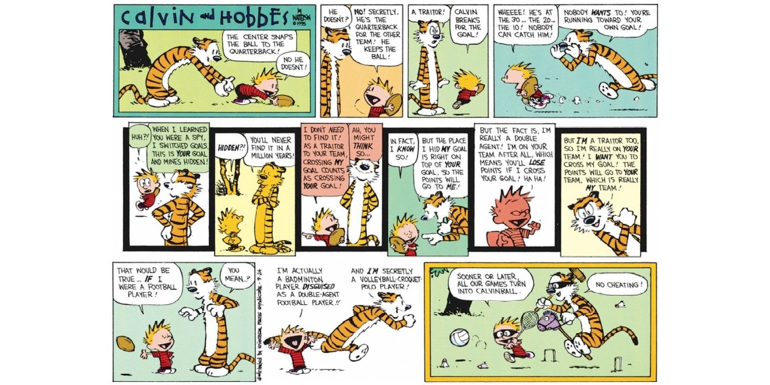 Кальвинбол от Calvin & Hobbes, объяснение