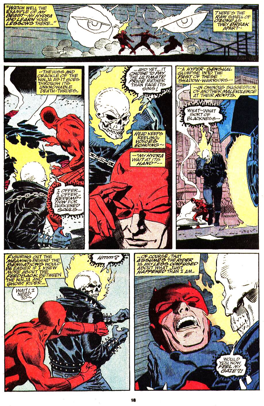 Does Ghost Rider's Penance Stare Work on Daredevil?