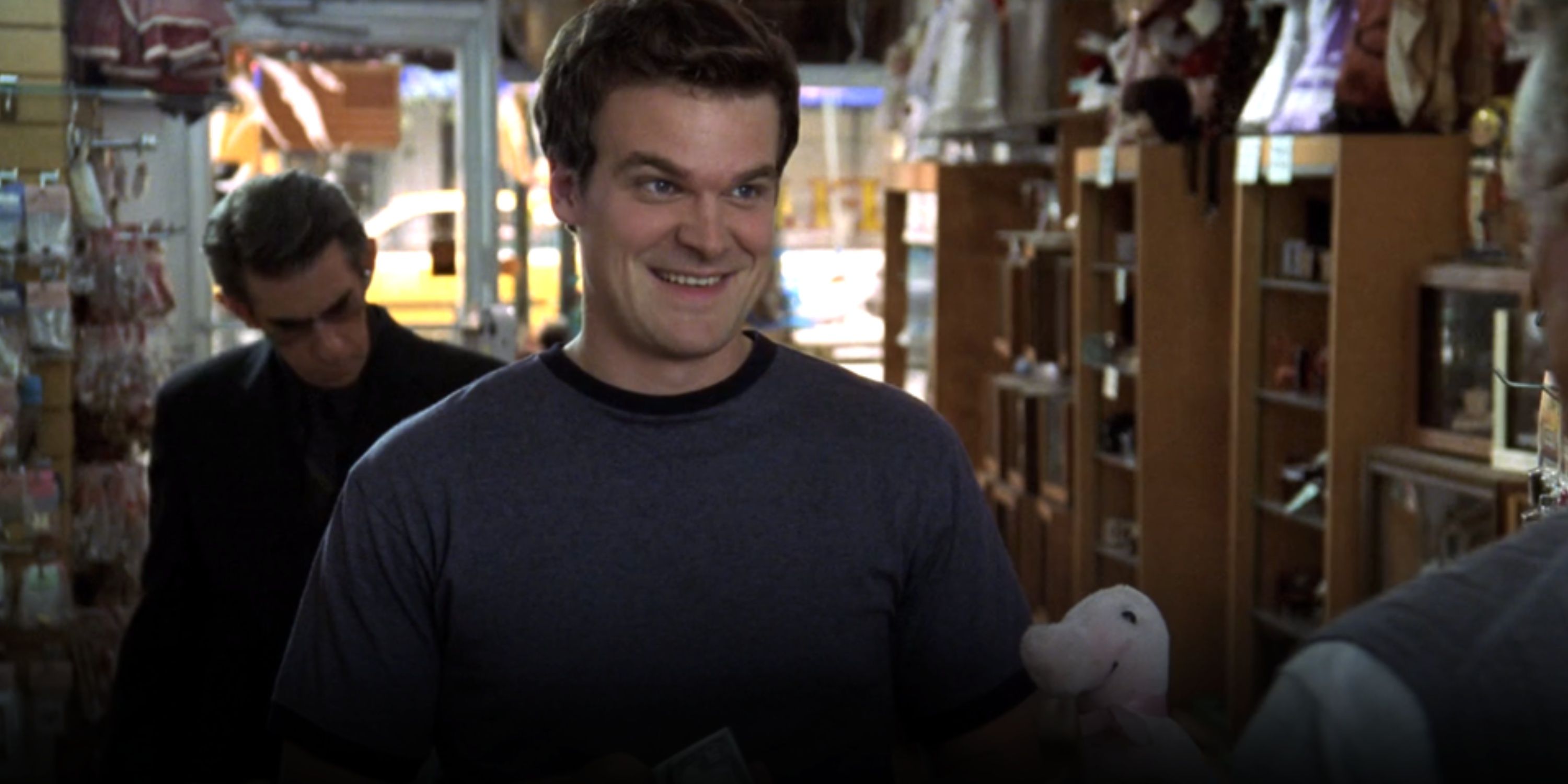 David Harbour as Terry Jessup, buying dolls in the Law & Order: SVU episode "Dolls"