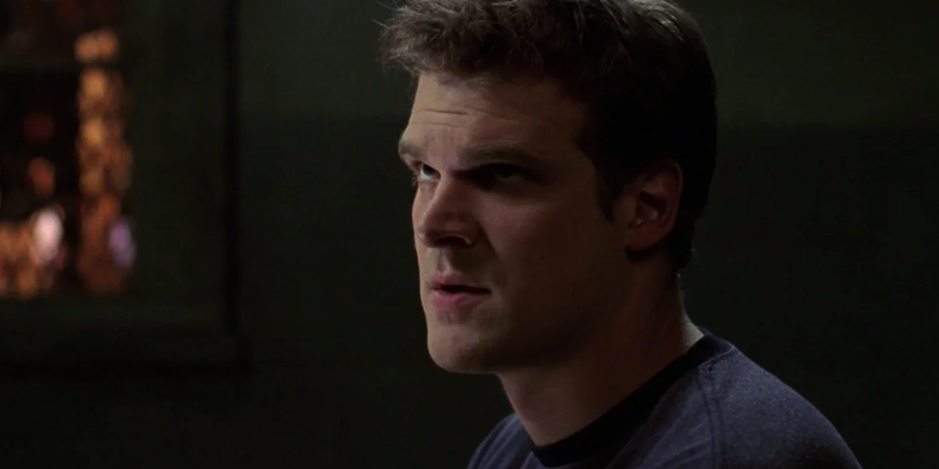 Terry Jessup (David Harbour) being questioned in the Law & Order: SVU episode "Dolls"