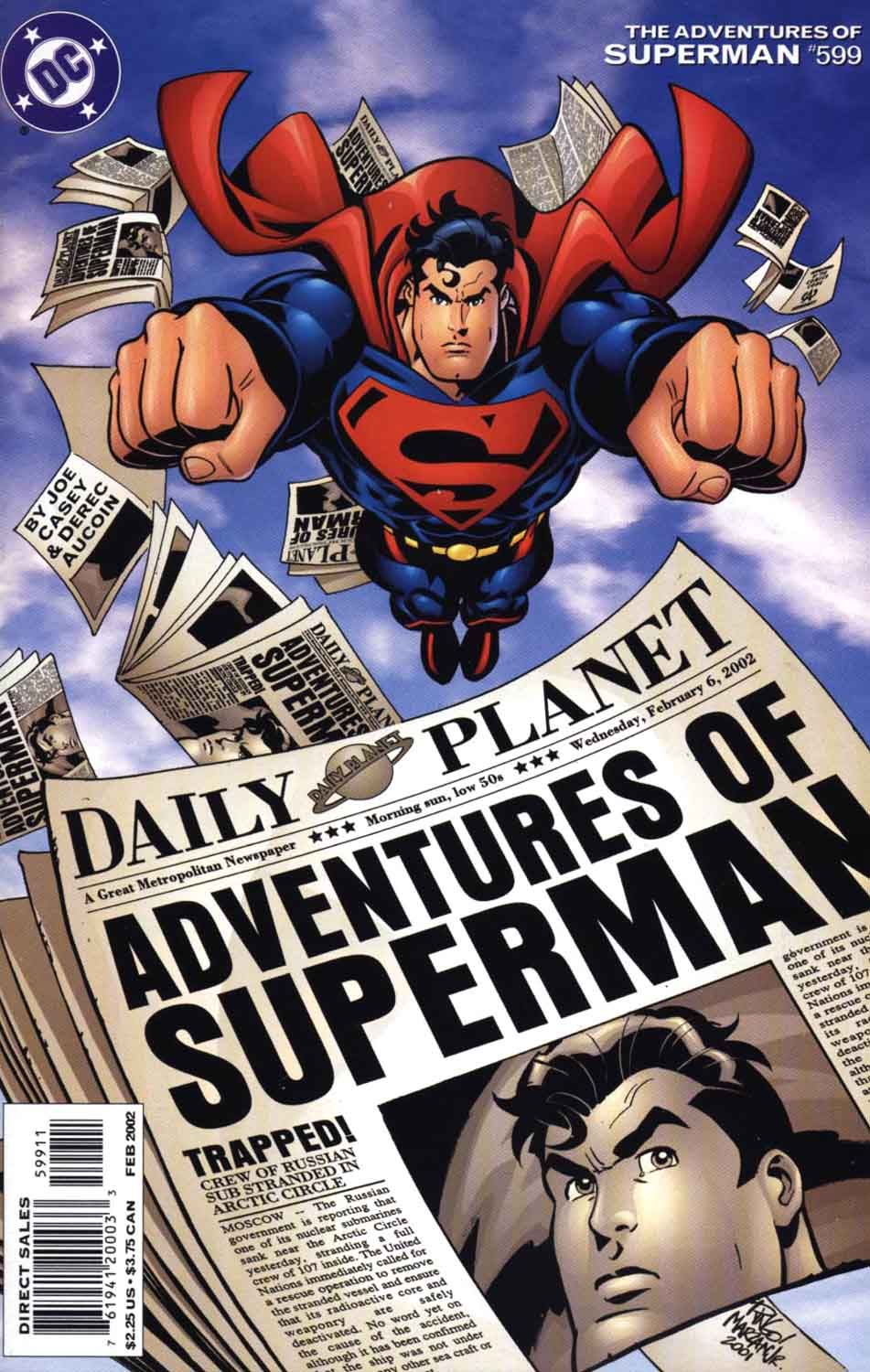 A capa de Adventures of Superman #599