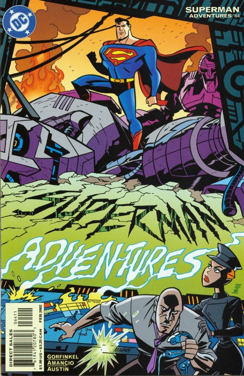 A capa de Superman Adventures #64