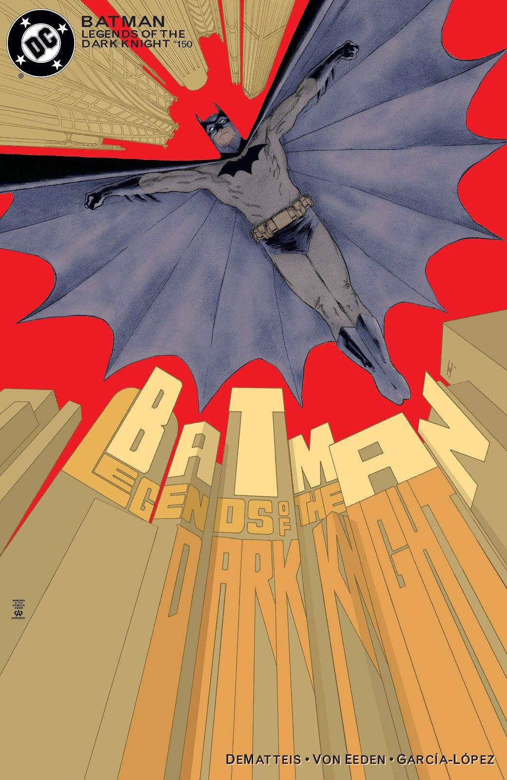 A capa de Batman: Lendas do Cavaleiro das Trevas #150