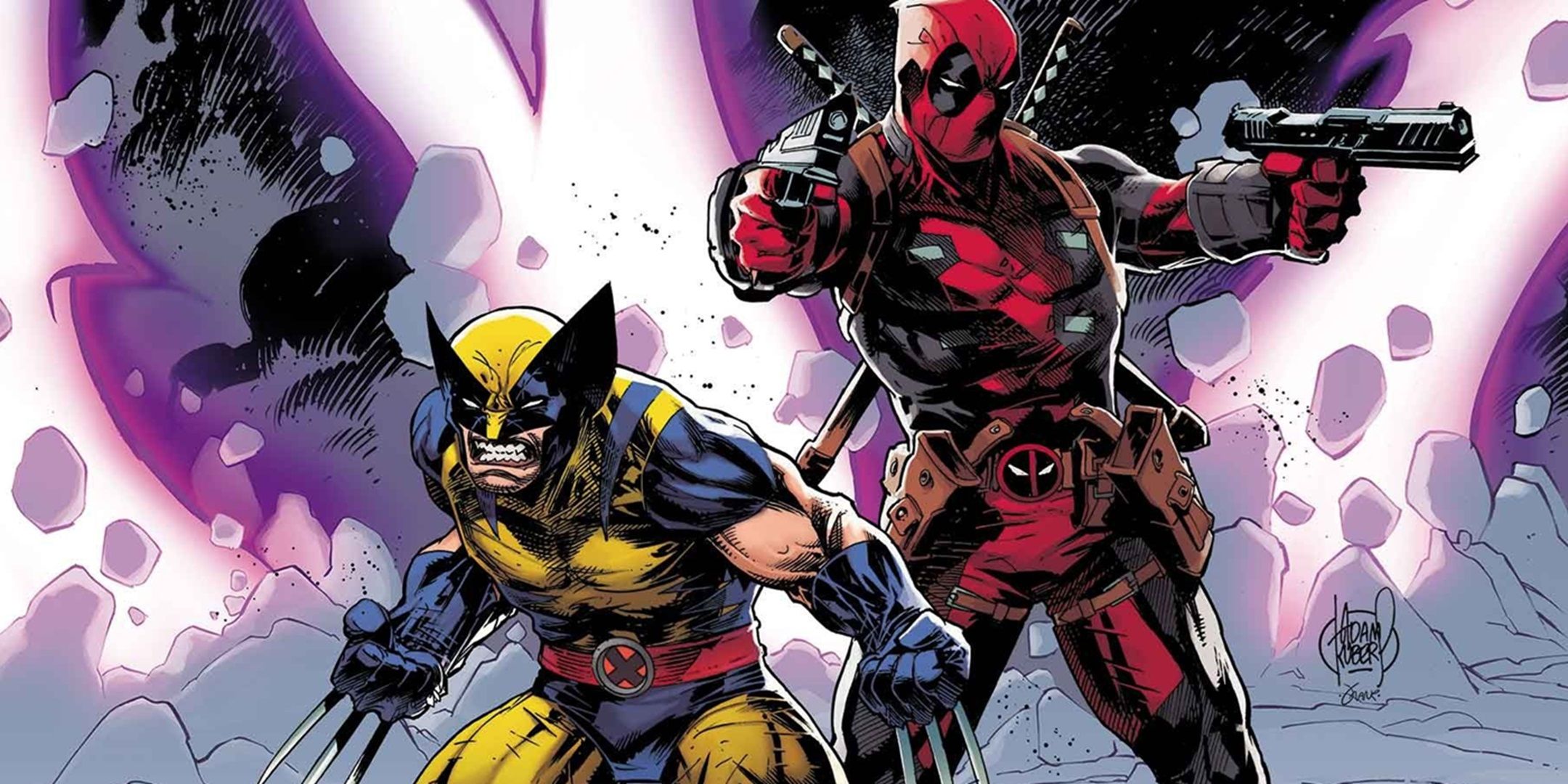 Wolverine and Deadpool fighting together