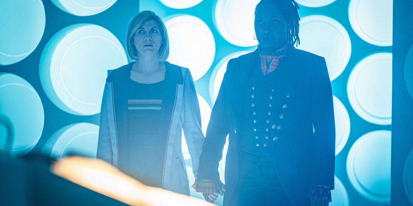 Jodie Whittaker as the Thirteenth Doctor and Jo Martin as the Fugitive Doctor