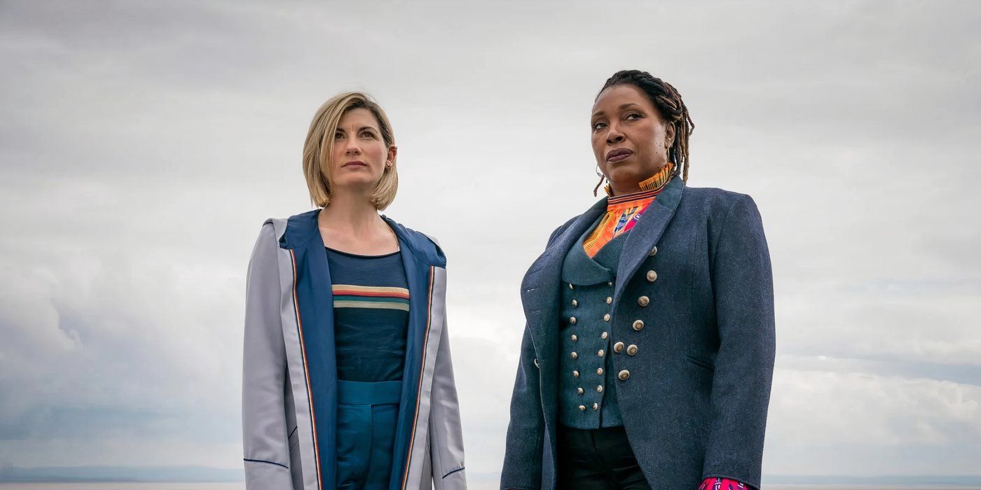 Jodie Whittaker as the Thirteenth Doctor and Jo Martin as the Fugitive Doctor