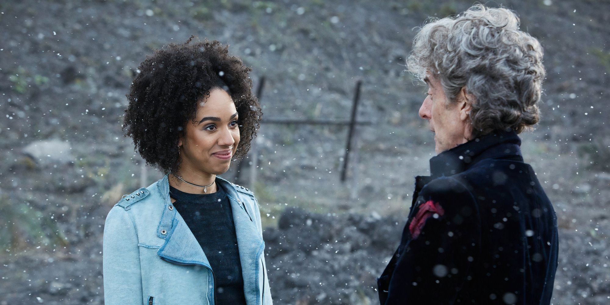 A Glass Avatar takes Bill Potts' form in Doctor Who: Twice Upon A Time.