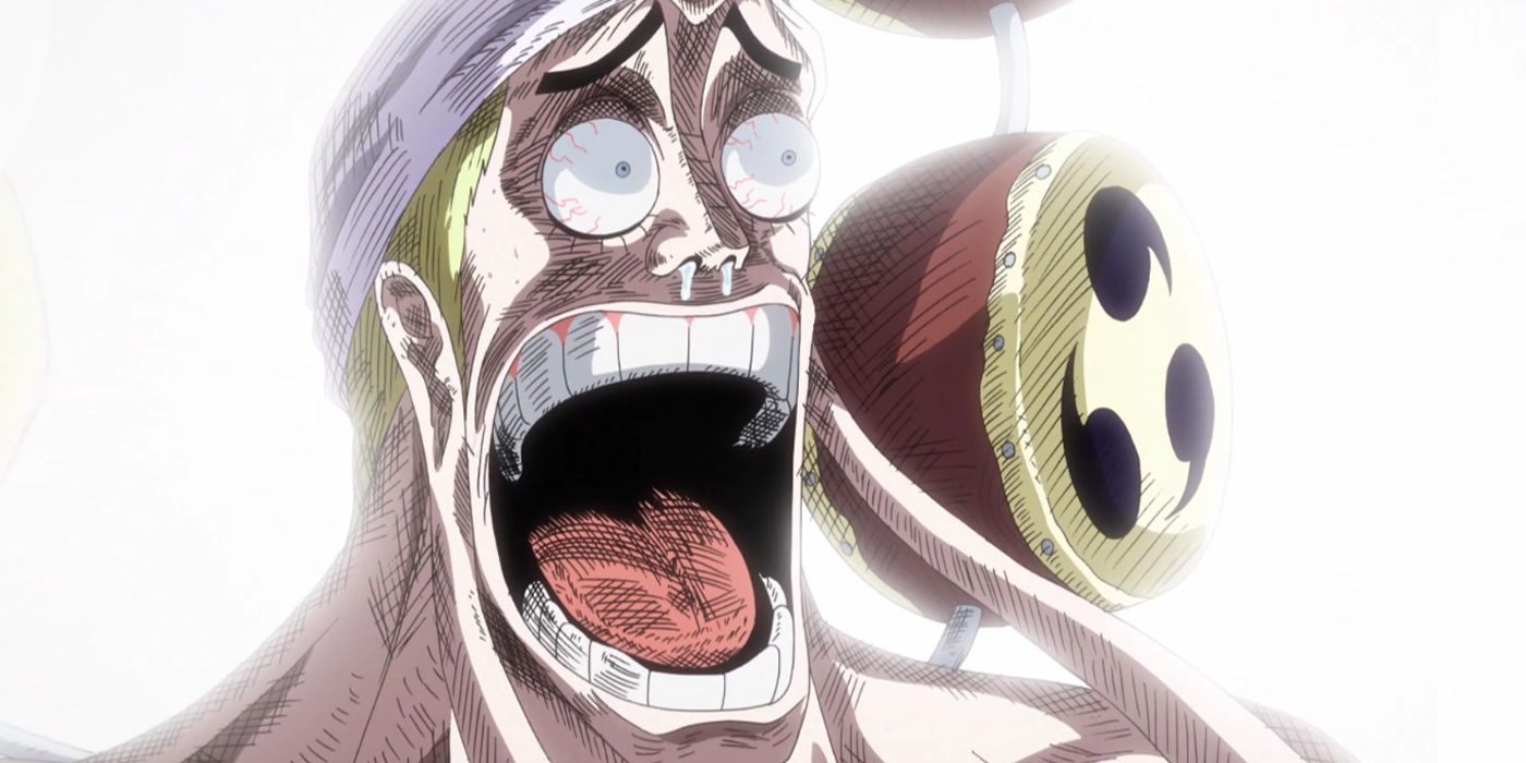 Enel shocked in One Piece