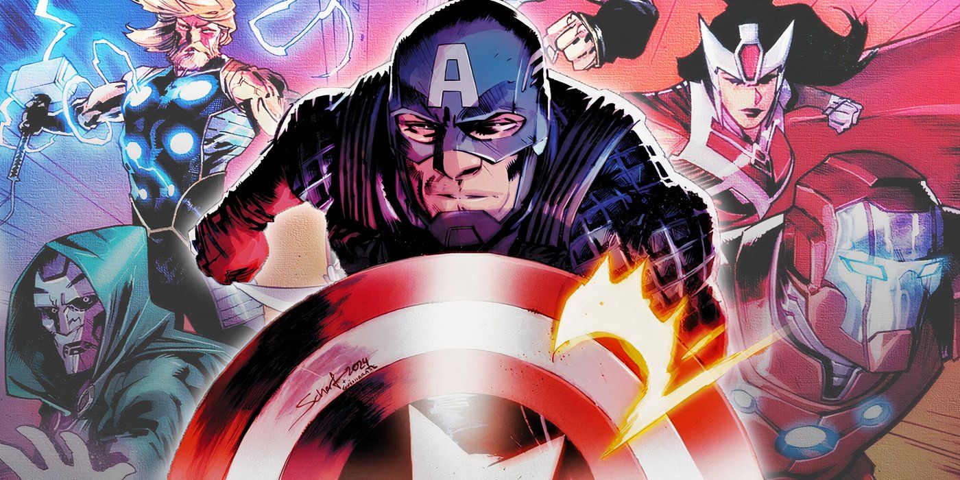 Captain America leading Marvel's new team of Ultimates in the comics