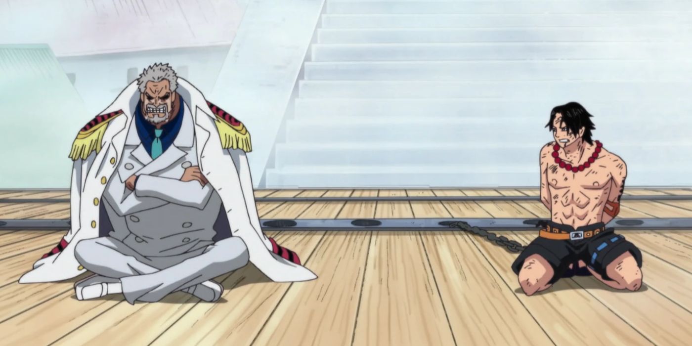 Garp and Ace in One Piece