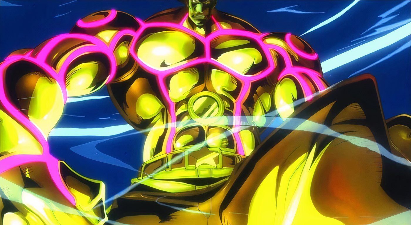 Gild Tesoro from One Piece using the full power of his golden golem