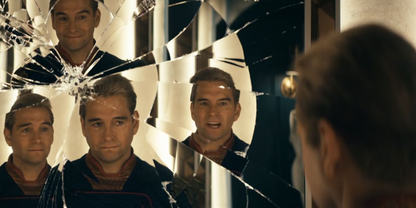 Homelander confronts his reflections in The Boys