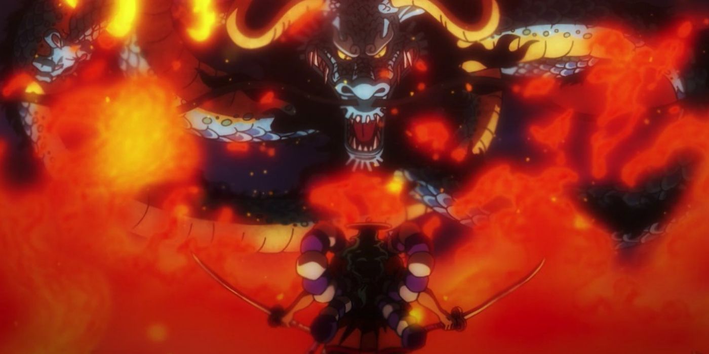 Kaido and Oden in One Piece