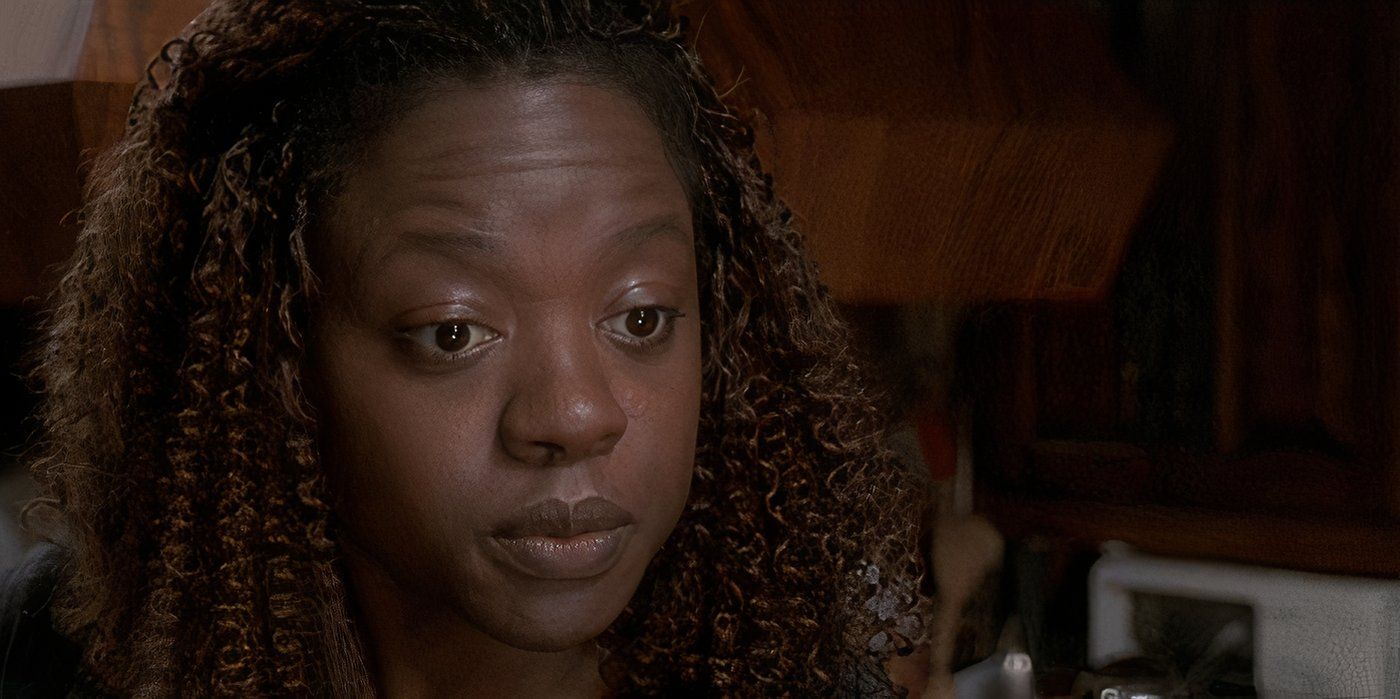 Viola Davis mid conversation as Sargeant Terry in Law and Order: Criminal Intent episode " Badge"