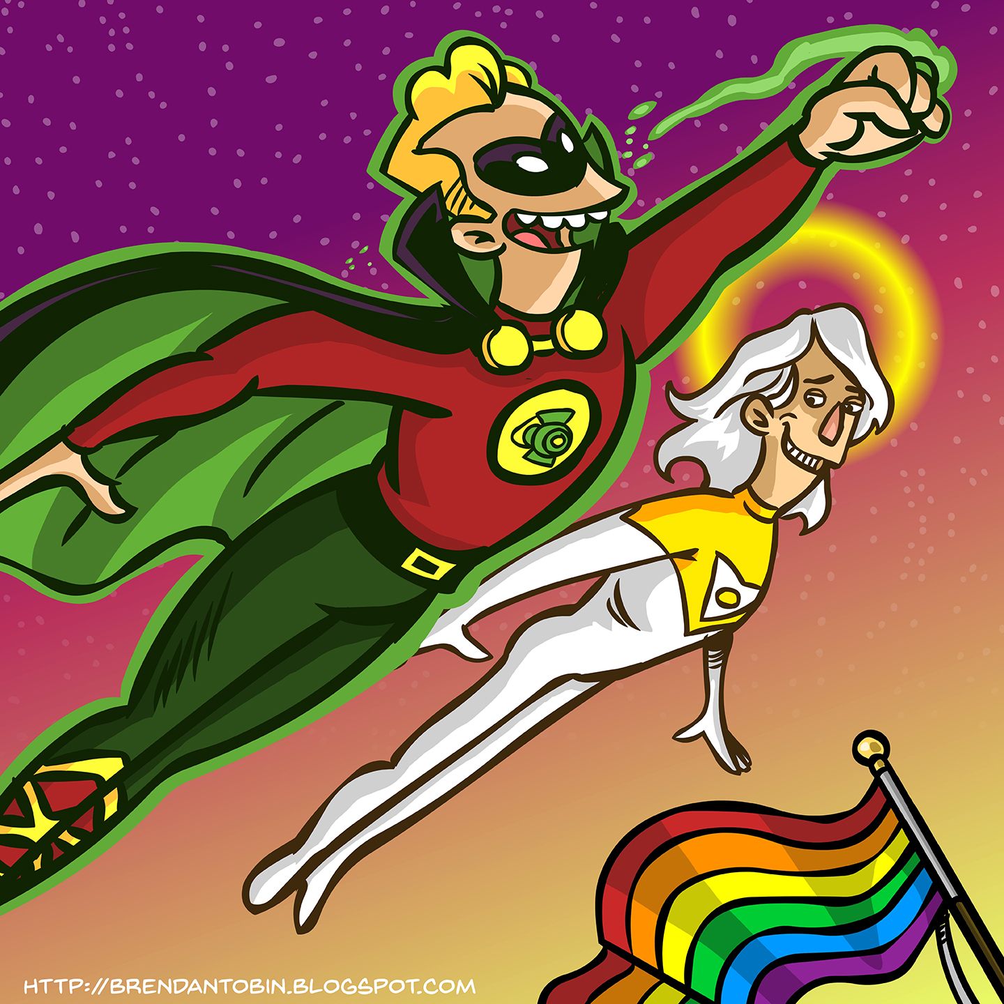 Line it is Drawn: Superheroes Celebrate Pride