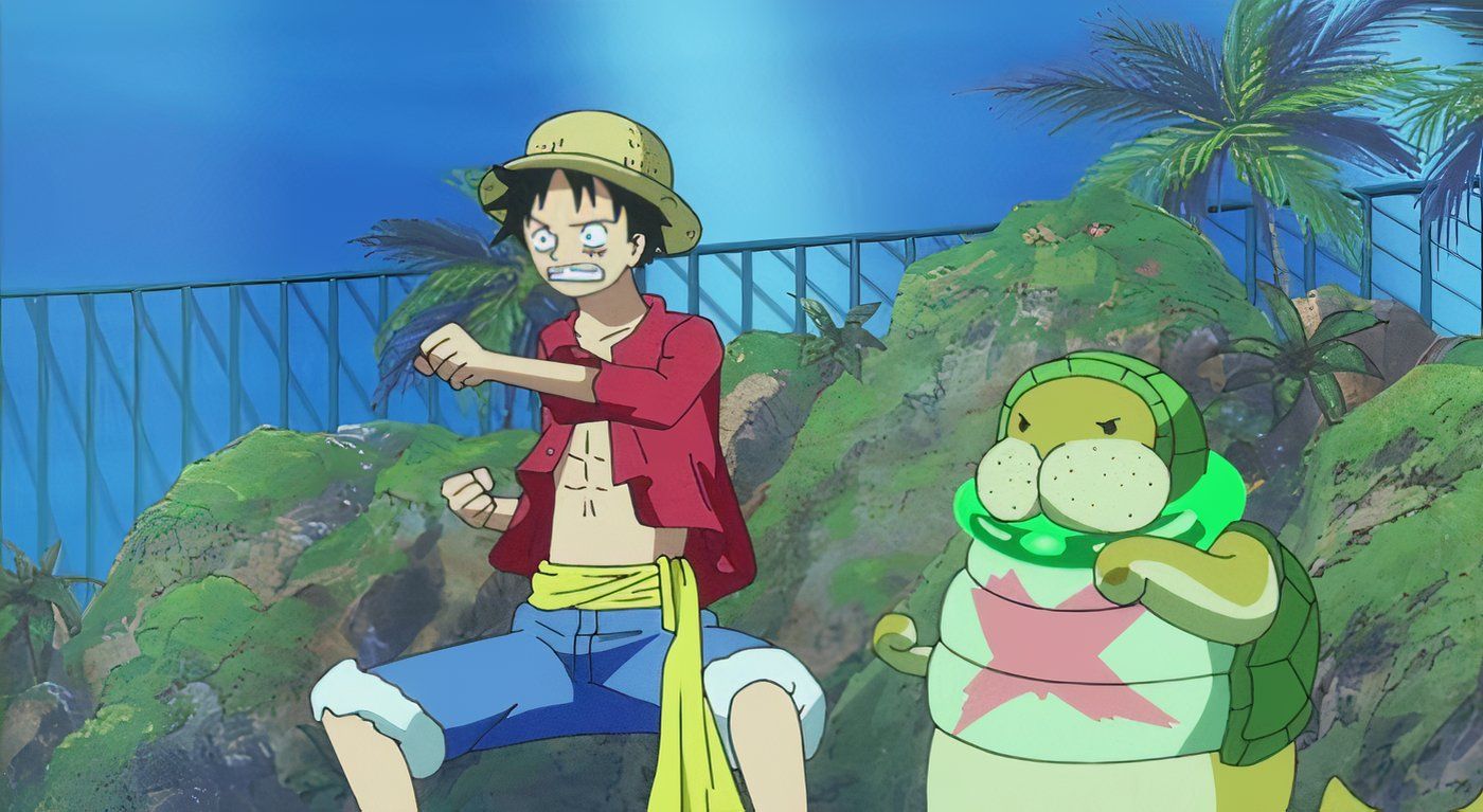 Luffy and the Kung-Fu Dudong from One Piece