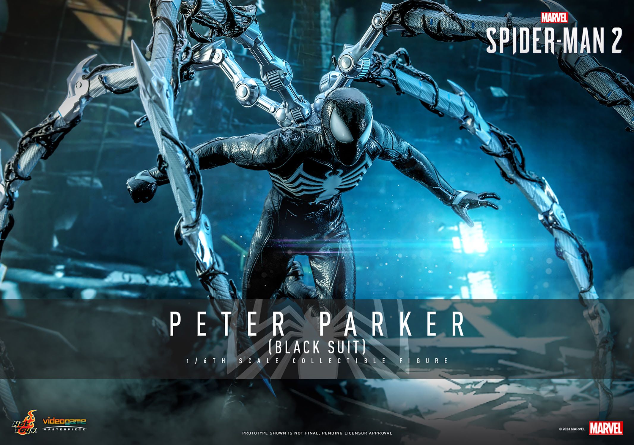 New Marvels Spider-Man 2 Figure Brings Back Peter Parker's Black Suit