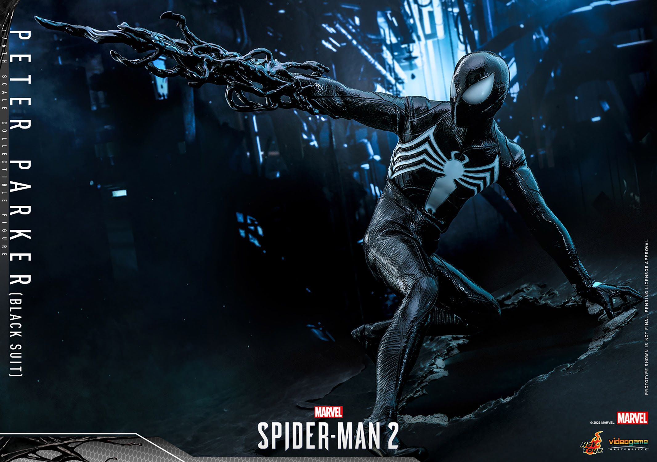 Новая фигурка Marvels Spider-Man 2 возвращает черный костюм Питера Паркера