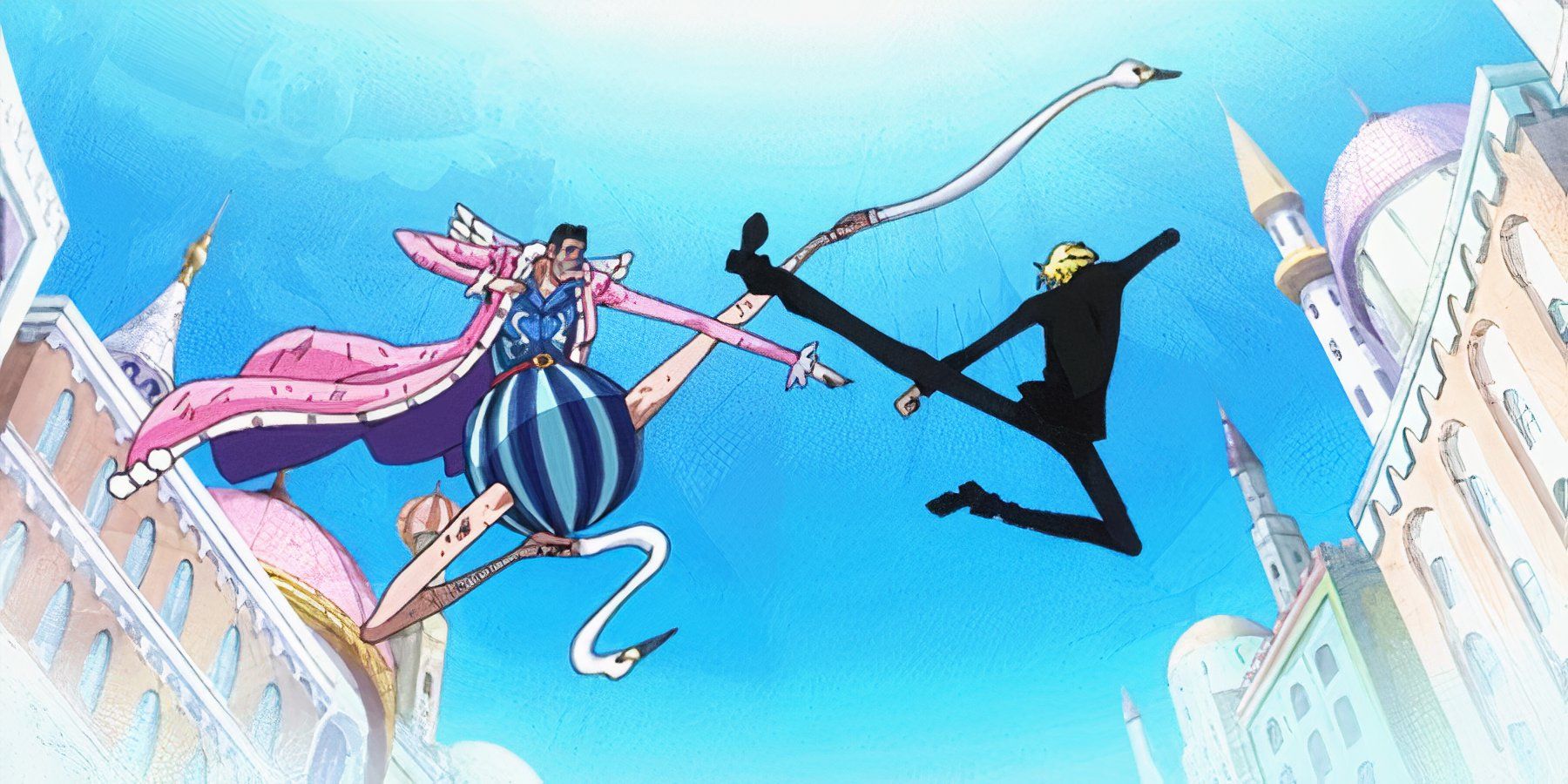 Sanji and Bon Clay clash one final time during One Piece's Arabasta Arc.