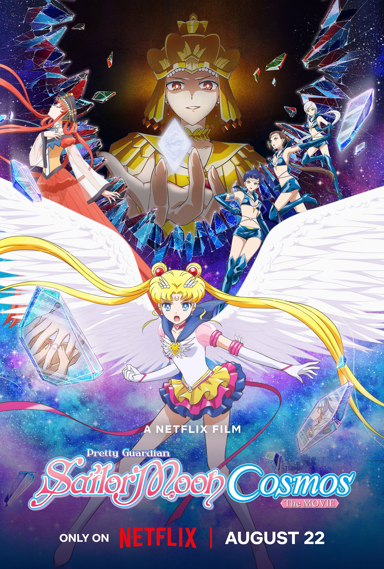 Netflix's Sailor Moon Cosmos movie official key visual