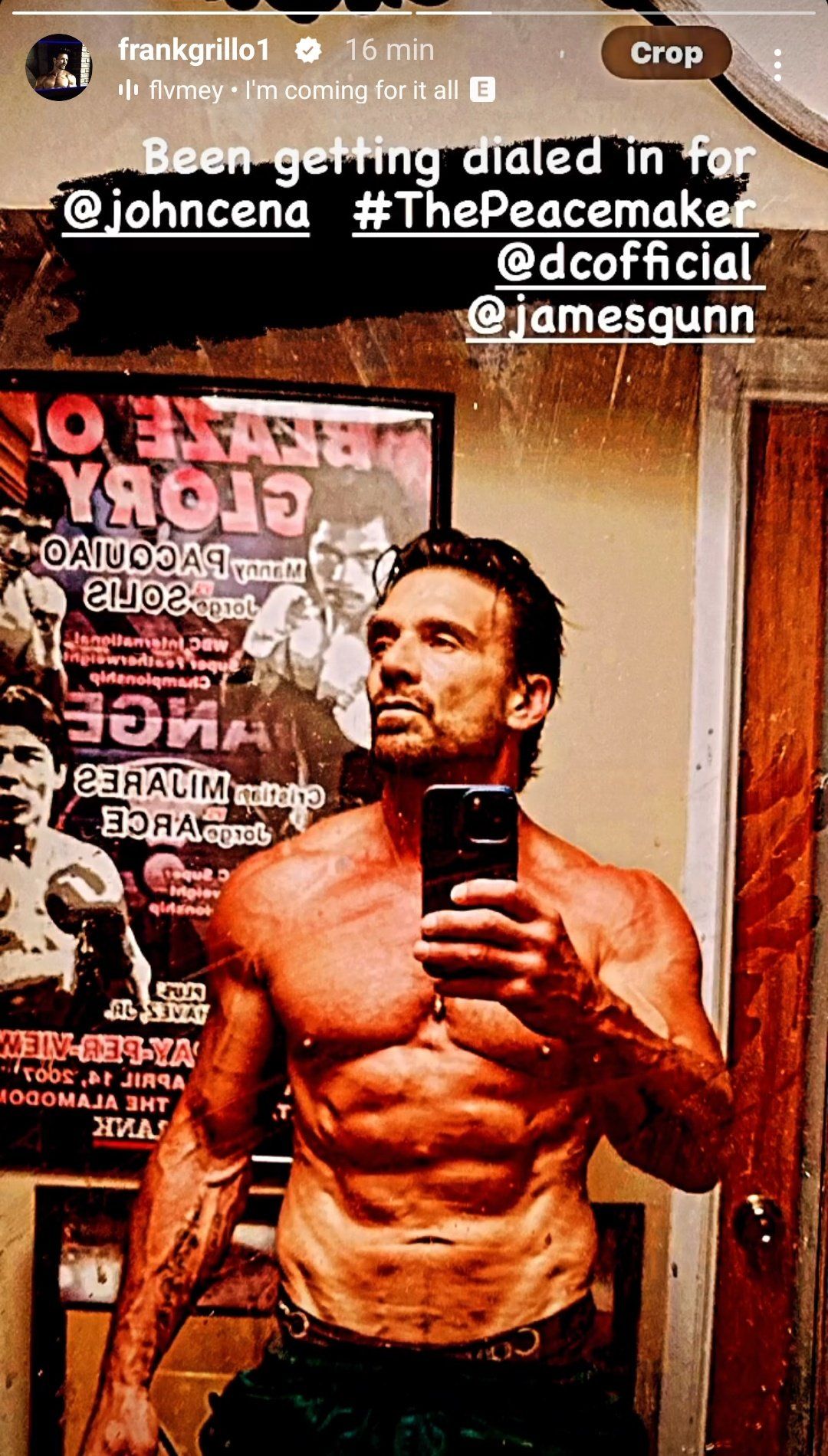 Frank Grillo Shows Off Ripped Physique for Peacemaker Season 2 Role