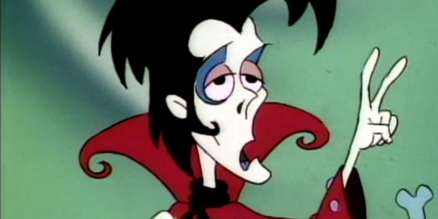 O Príncipe Vince se vestiu como uma estrela do rock no desenho animado Beetlejuice.