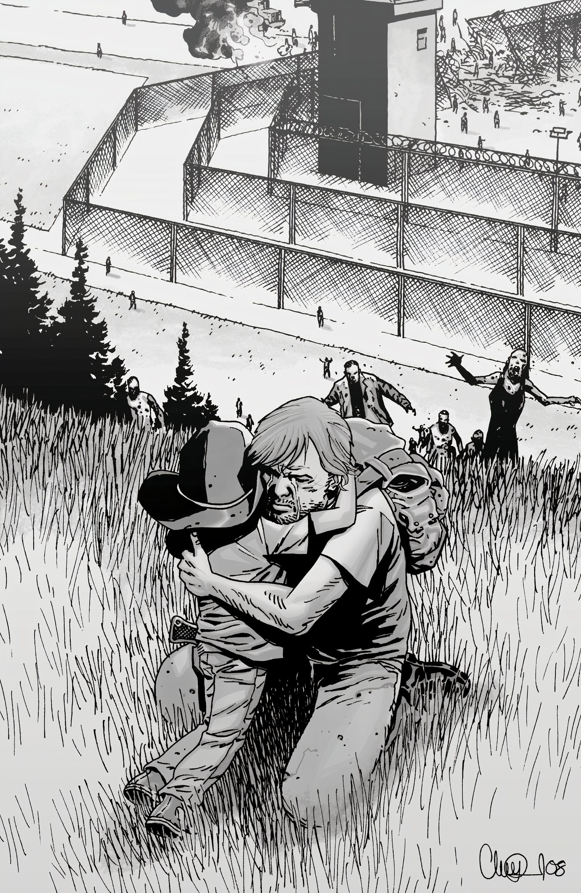 Rick and Carl The walking Dead Comic