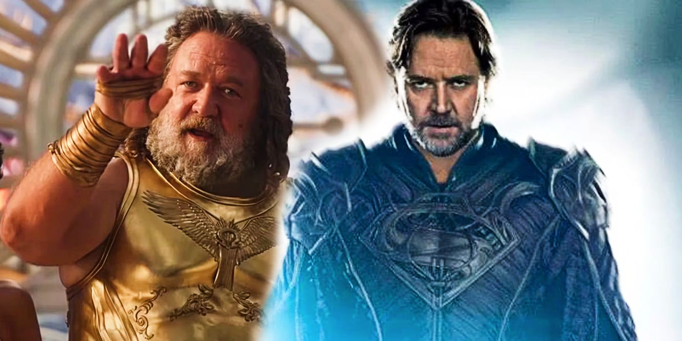 Russell Crowe in Man of Steel and Thor