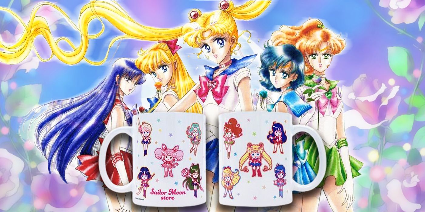 Sailor Moon's official store-original mug featuring all 10 Sailor Guardians